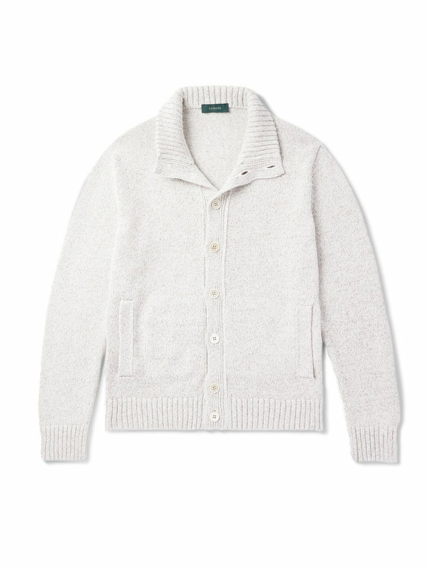 Photo: Incotex - Zanone Cotton Cardigan - Neutrals