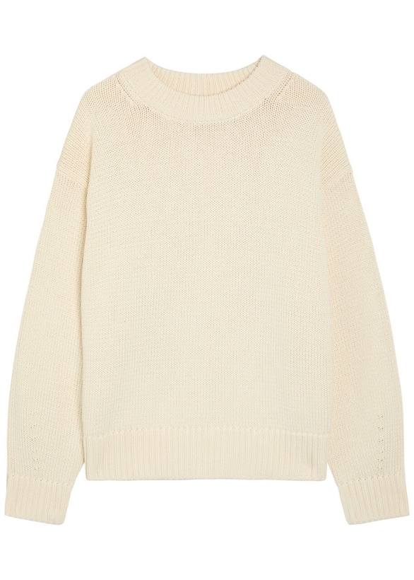 Photo: Reformation Cove Cotton-knit Jumper Beige