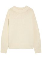 Reformation Cove Cotton-knit Jumper Beige
