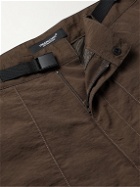 UNDERCOVER - Straight-Leg Belted Nylon Trousers - Brown