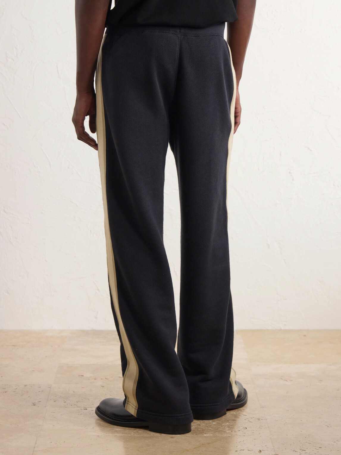 Aimé Leon Dore - Straight-Leg Striped Cotton Sweatpants - Black