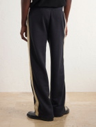Aimé Leon Dore - Straight-Leg Striped Cotton Sweatpants - Black