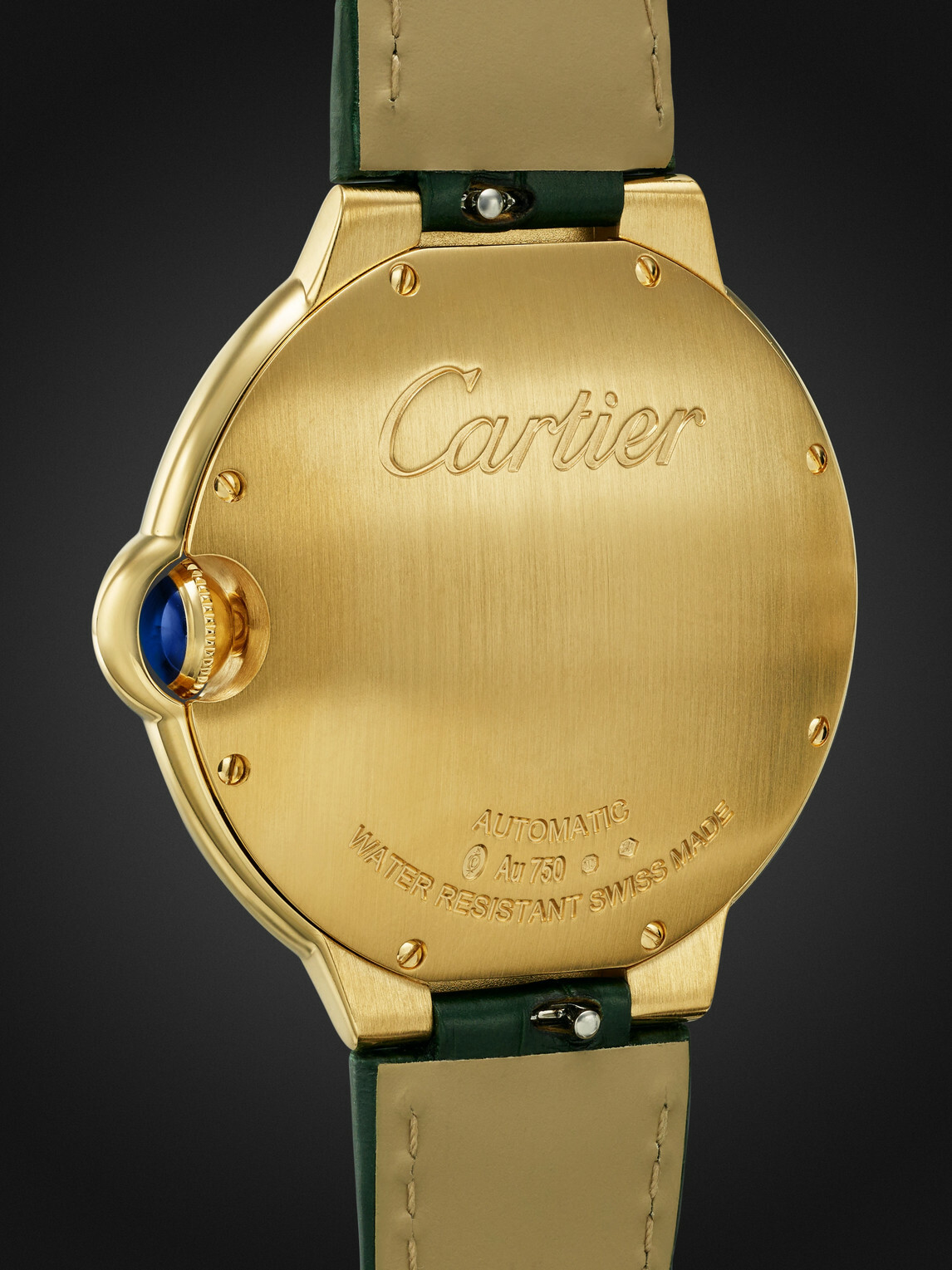 Cartier - Ballon Bleu de Cartier Automatic 40mm 18-Karat Gold and Alligator Watch, Ref. No. CRWGBB0062