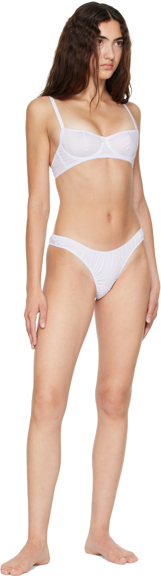Fruity Booty White & Purple Gretel Thong