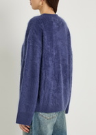 Rag & Bone Jada V-neck Brushed Cashmere Jumper Blue