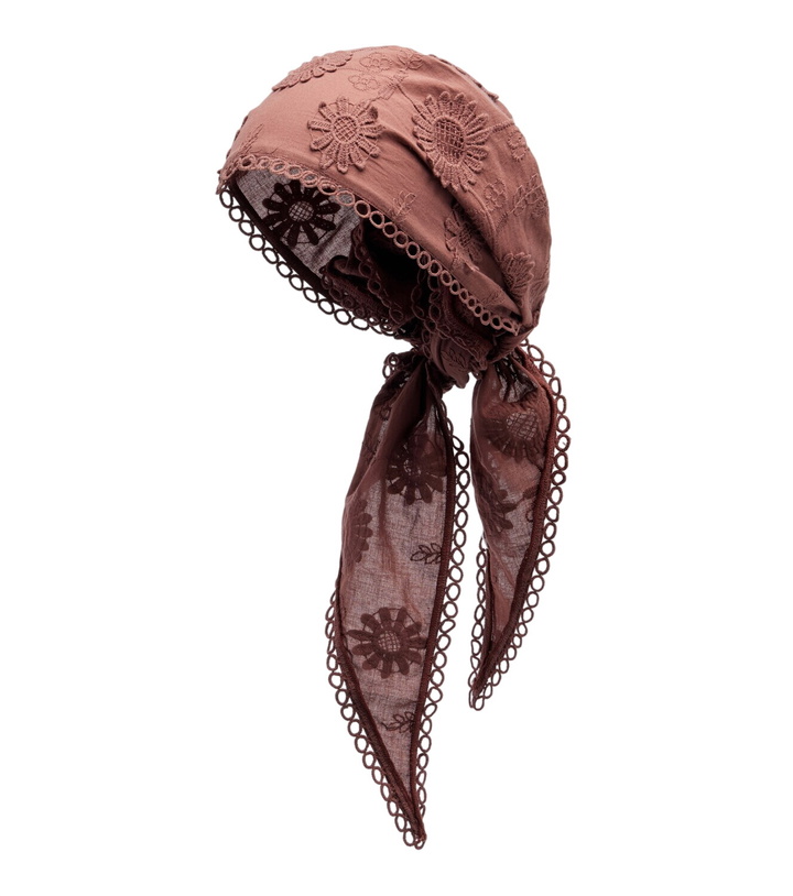 Photo: Poupette St Barth Aura embroidered cotton scarf