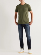 Rag & Bone - Principle Logo-Embroidered Organic Cotton-Jersey T-Shirt - Green