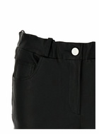 ARMA Black Wide Trousers In Leather Woman