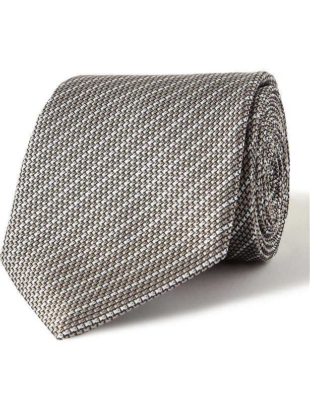 Photo: Charvet - 8.5cm Striped Silk-Jacquard Tie