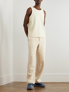 Jacquemus - Straight-Leg Cotton-Terry Trousers - Neutrals