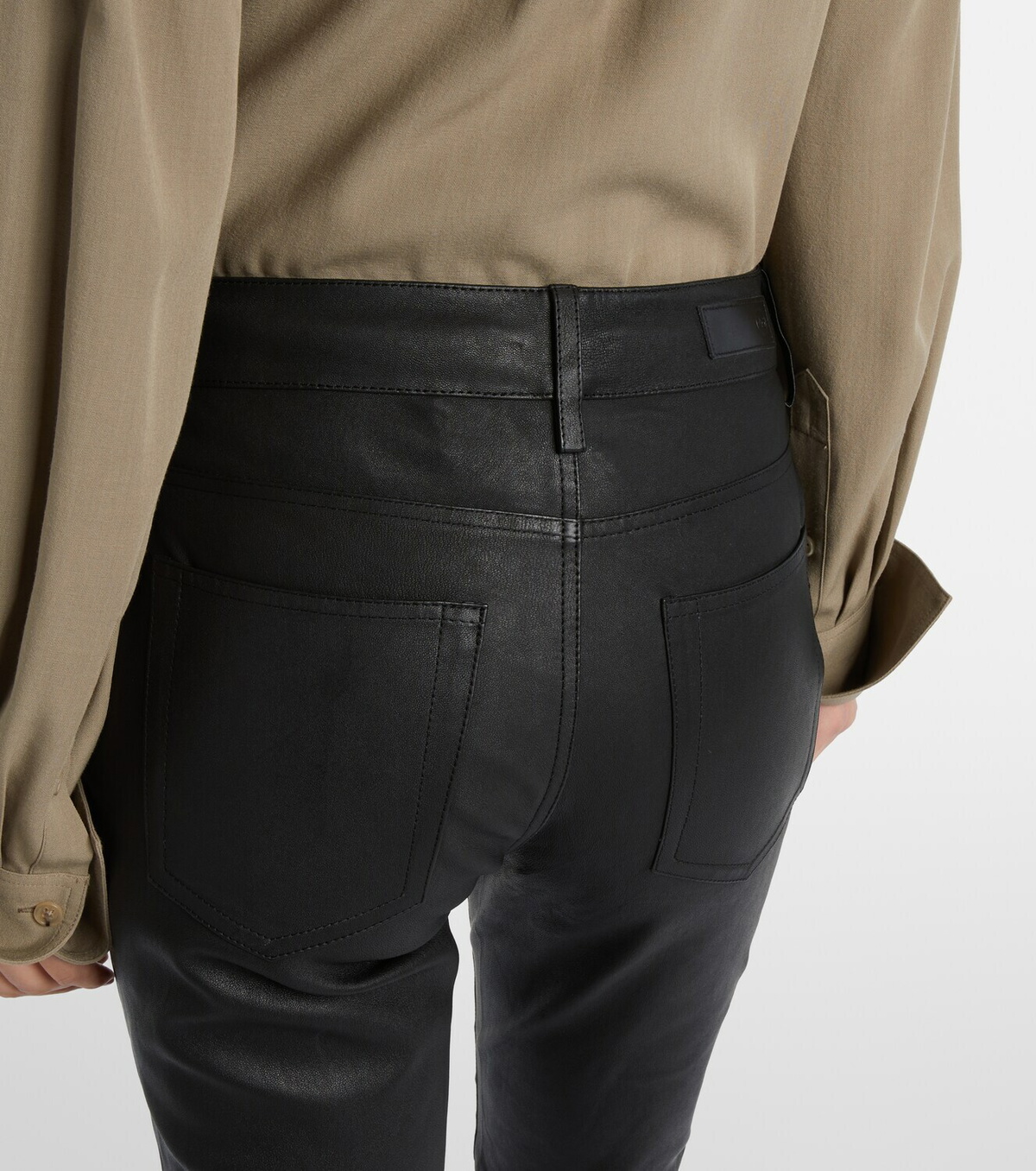 AG Jeans Sophie leather bootcut pants