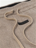 Fear of God - Wide-Leg Pleated Logo-Appliquéd Virgin Wool Drawstring Trousers - Brown