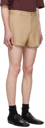 LGN Louis Gabriel Nouchi Beige Suit Wool Shorts