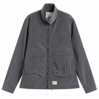 Ranra Men's Epitome Shiny Nylon Overshirt in Peat