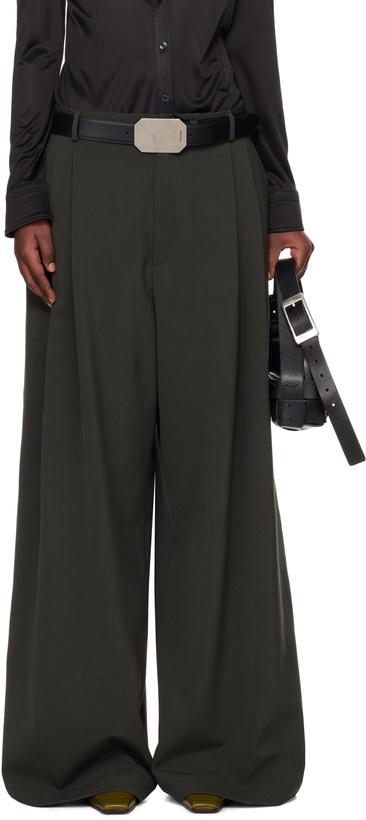 Photo: LU'U DAN Khaki Jumbo Wide Leg Trousers