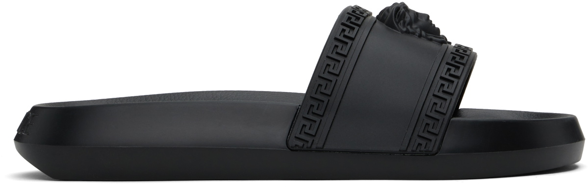 Versace Black Palazzo Pool Slides