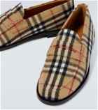 Burberry Burberry Check felted penny loafers