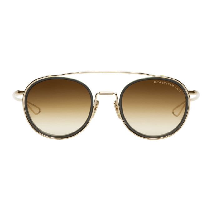 Photo: Dita Gold and Black System Two Sunglasses
