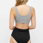 Organic Basics Women's Organic Rib-Flex Tank Bra in Grey Melange