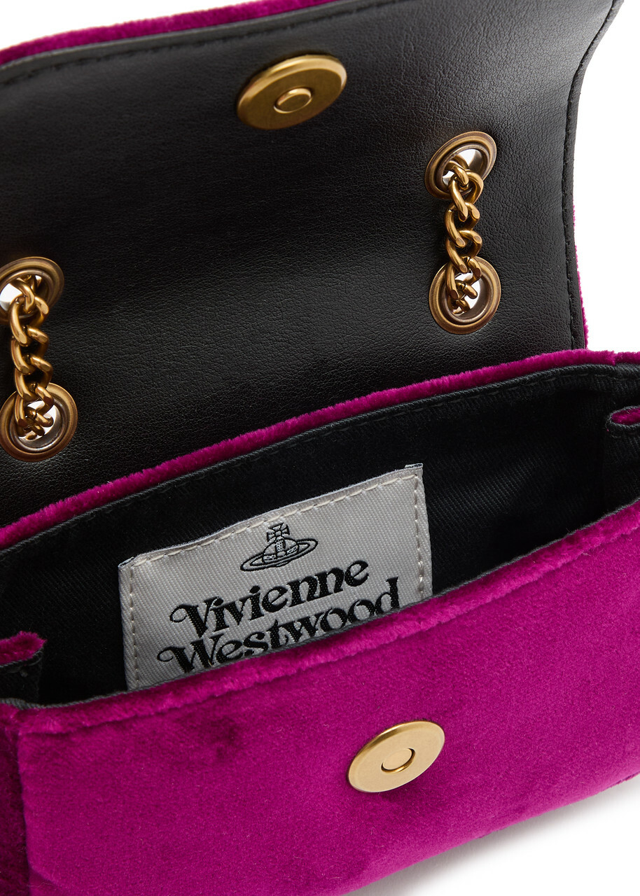 Vivienne Westwood Small Velvet Cross-body bag - Purple - One Size