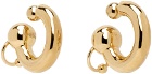 Jean Paul Gaultier Gold Large Piercing Earrings