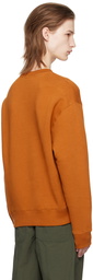 Maison Kitsuné Orange Bold Fox Head Sweatshirt