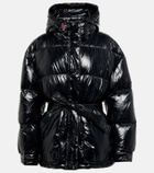 Perfect Moment Metallic belted down parka