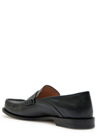 Loewe Campo Leather Loafers Black