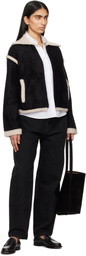 Guest in Residence Black Grizzly Bomber Jacket