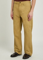 Vowels Straight-leg Cotton Trousers Khaki