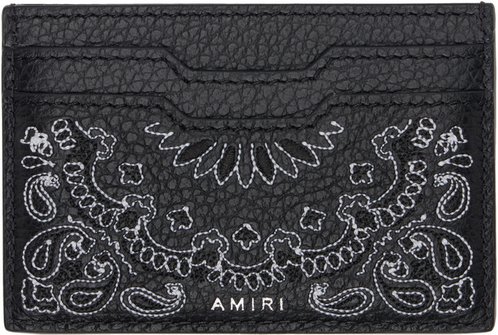 Photo: AMIRI Black Bandana Card Holder