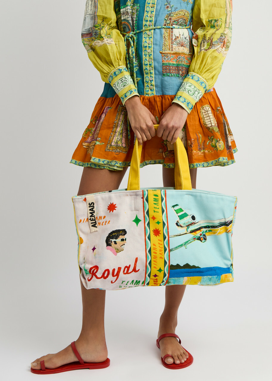 Alemais All Aboard Printed Canvas Tote - Multicoloured - One Size