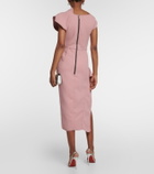Maticevski Rejoice asymmetric crêpe midi dress