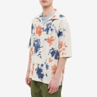 General Admission Men's Skipper Collar Shirt in Natural Tie Dye