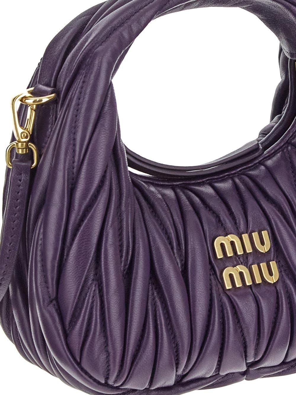 Miu Miu Wander Matelassè Mini Hobo Bag Miu Miu
