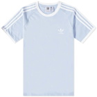 Adidas Men's 3-Stripes T-Shirt in Blue Dawn