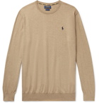 POLO RALPH LAUREN - Slim-Fit Cotton Sweater - Brown