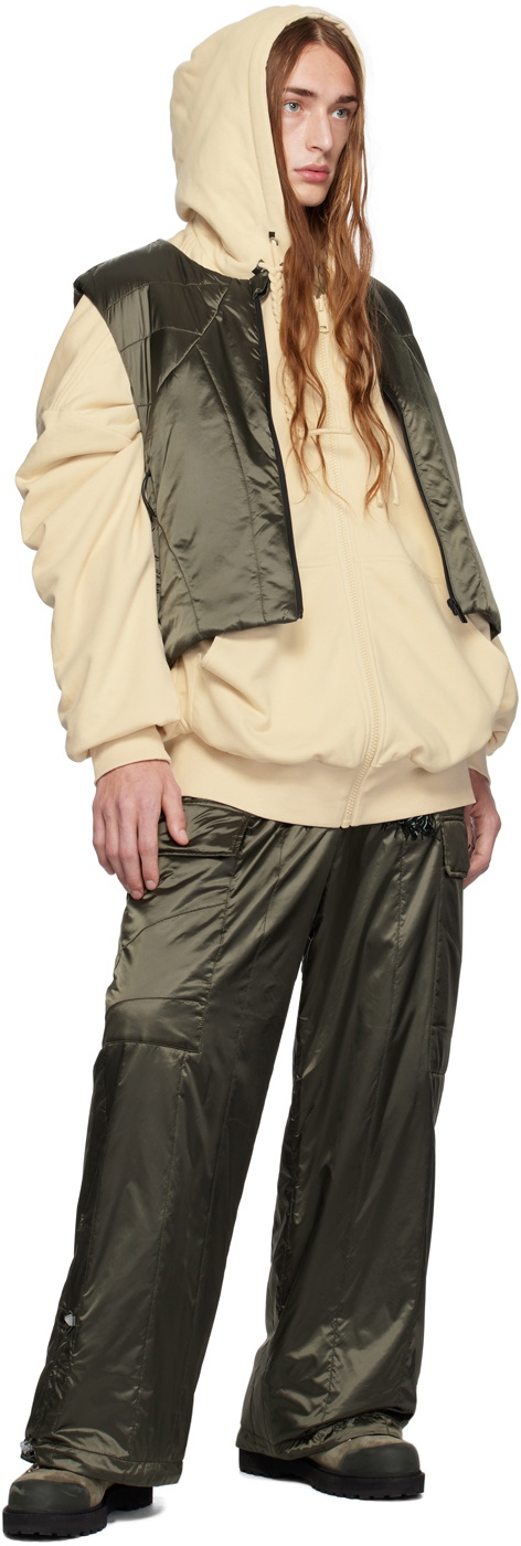 A. A. Spectrum Khaki Spaced Cargo Pants
