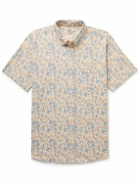 Faherty - Breeze Slim-Fit Floral-Print Hemp-Blend Shirt - Neutrals