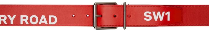 Photo: Burberry Red 'Horseferry' Mack Belt