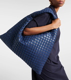 Bottega Veneta Hop Large denim and leather tote bag