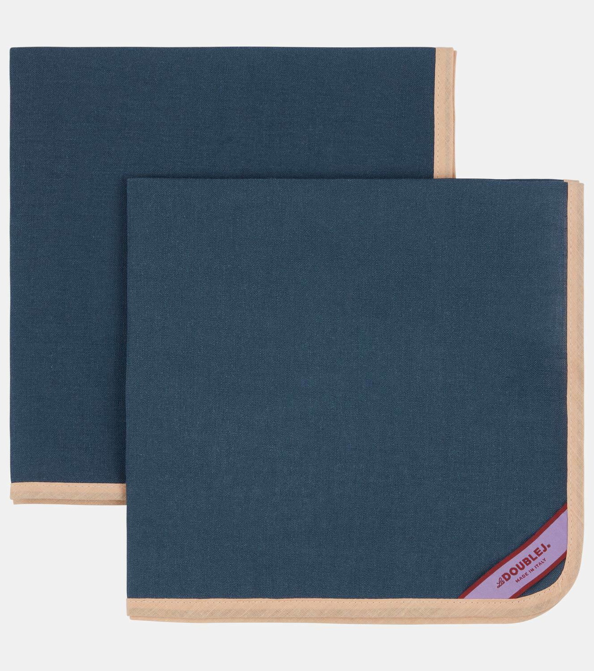 La DoubleJ Rainbow Navy Large set of 2 napkins