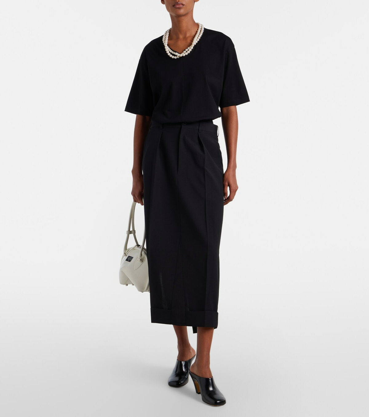 Junya Watanabe Oversized embellished cotton T-shirt
