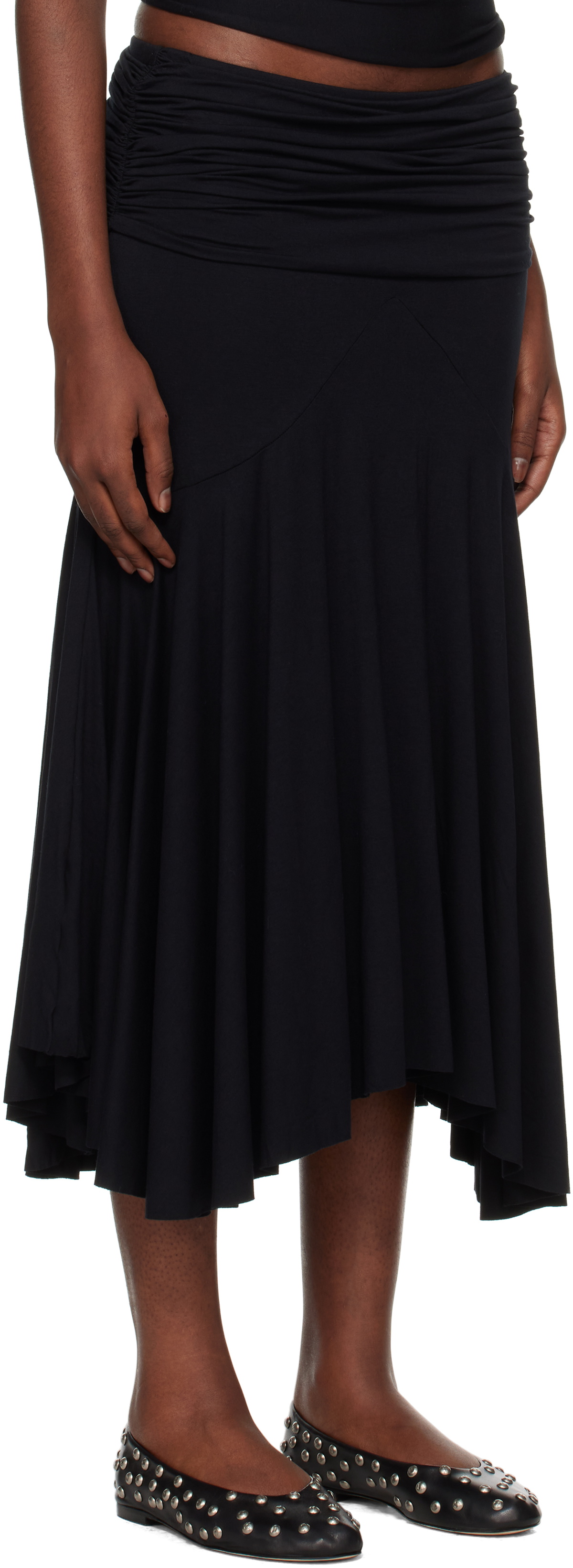 【関税込み】Gimaguas ブラック Fortuna ミディアムスカート Gimaguas Black Fortuna Midi Skirt Gimaguas