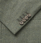 Etro - Green Slim-Fit Wool and Cashmere-Blend Hopsack Blazer - Green