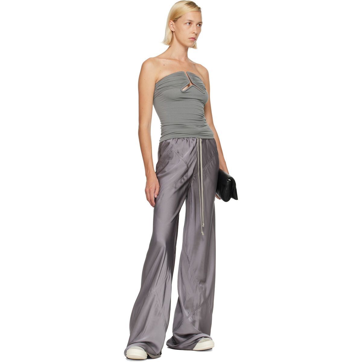 Rick Owens Gray Alannah Prong Bustier Top