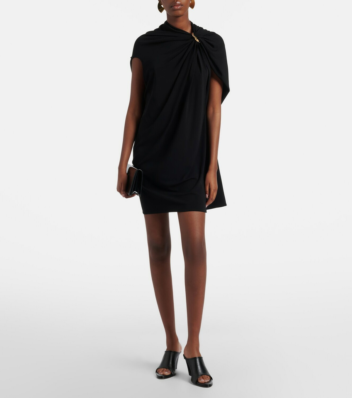 Sportmax Draped crêpe minidress