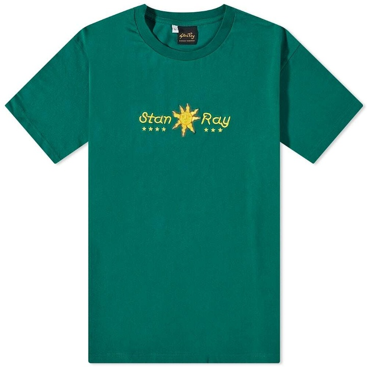 Photo: Stan Ray Men's Sun Ray Embroidered T-Shirt in Ivy Green
