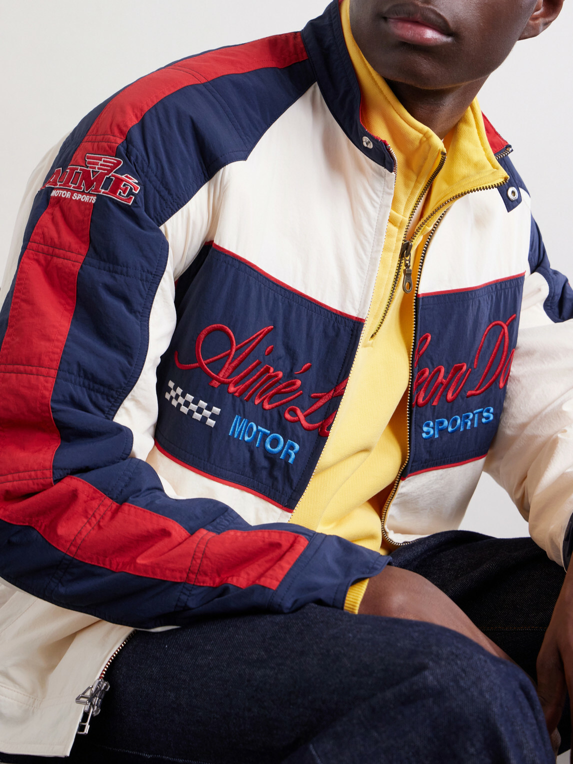 Aimé Leon Dore - Logo-Embroidered Shell Lightweight Jacket - White