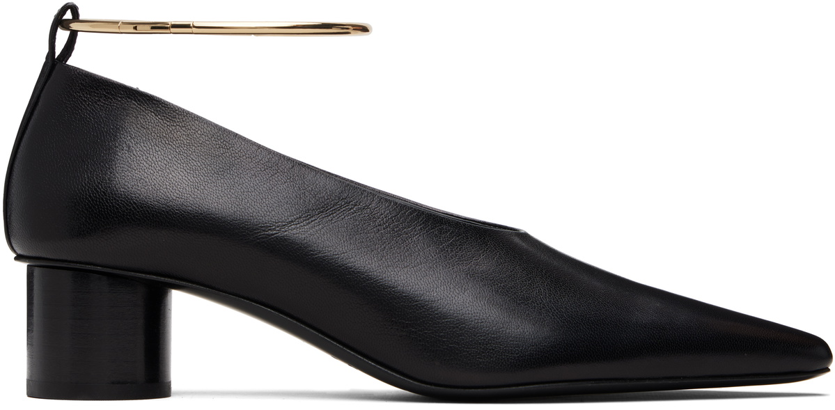 Jil Sander Black Ring Heels